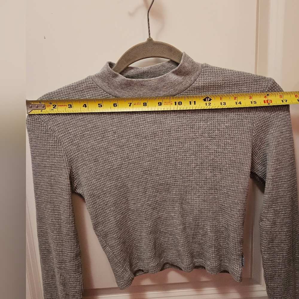 TNA cropped baby waffle mock neck long sleeve - Picture 5 of 5